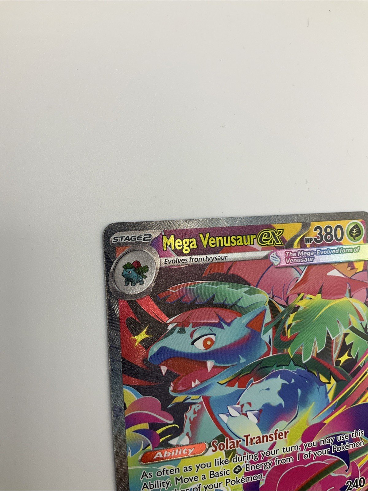 Pokemon Mega Evolution Mega Venusaur EX 177/132 Special Illustration Rare SIR NM