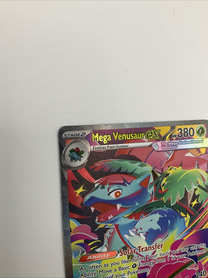 Pokemon Mega Evolution Mega Venusaur EX 177/132 Special Illustration Rare SIR NM