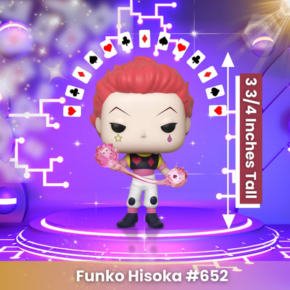 Hisoka Funko Pop! Animation Hunter x Hunter - Approx. 3 3/4" Collectible Vinyl Figure #652 in Window Display Box (PRE-ORDER)