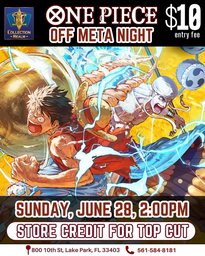 One Piece Card Game Off Meta Night – June 28, 2026 (Sunday 2:00 PM)