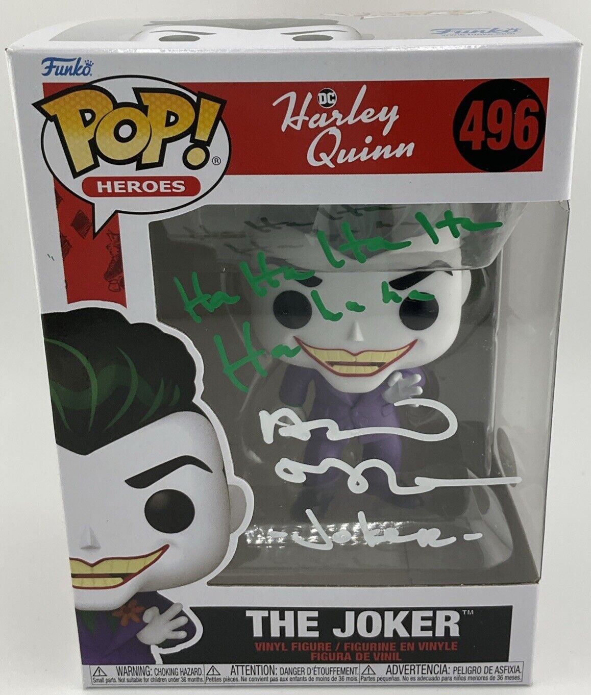Funko Pop! Vinyl: DC Universe - The Joker #496 Signed By Alan Tudyk