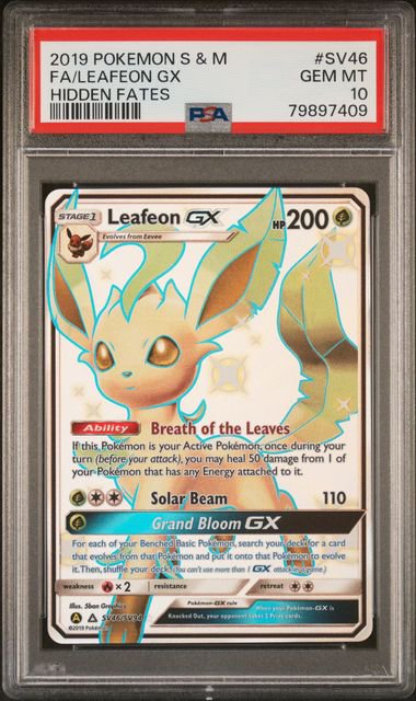 Pokemon Leafeon GX Hidden PSA 10 7409