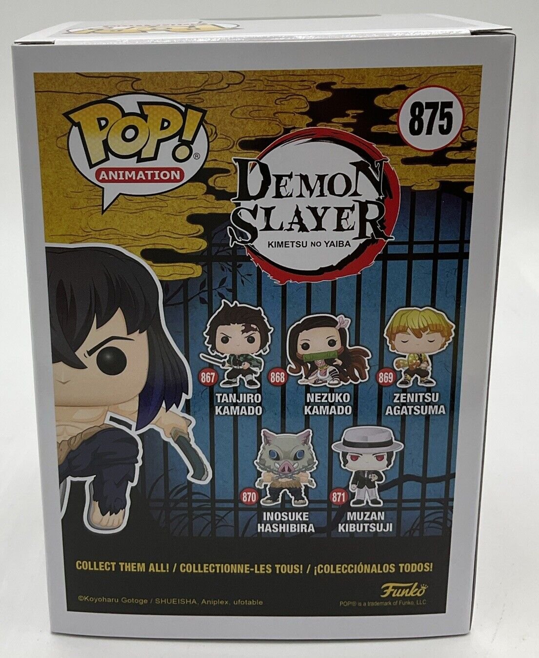 Funko Pop! Vinyl: Demon Slayer: Inosuke Hashibira #875 Flocked Chase