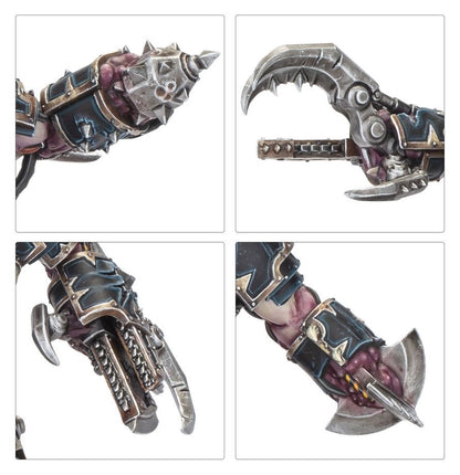 Warhammer 40,000 Chaos Space Marines Mutilators – 3 Multipart Plastic Miniatures with Interchangeable Weapons, Chaos Space Marines Army Unit, Citadel 50mm Bases & Transfer Sheet