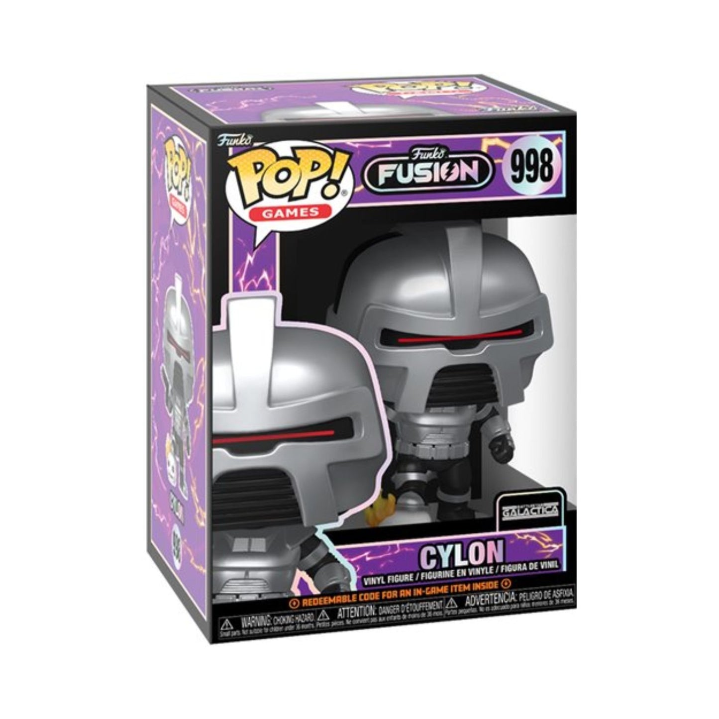 Cylon Funko Pop! Games Battlestar Galactica Villain - Approx. 4" Funko Fusion Collectible Vinyl Figure #998 with Display Box Protector Case