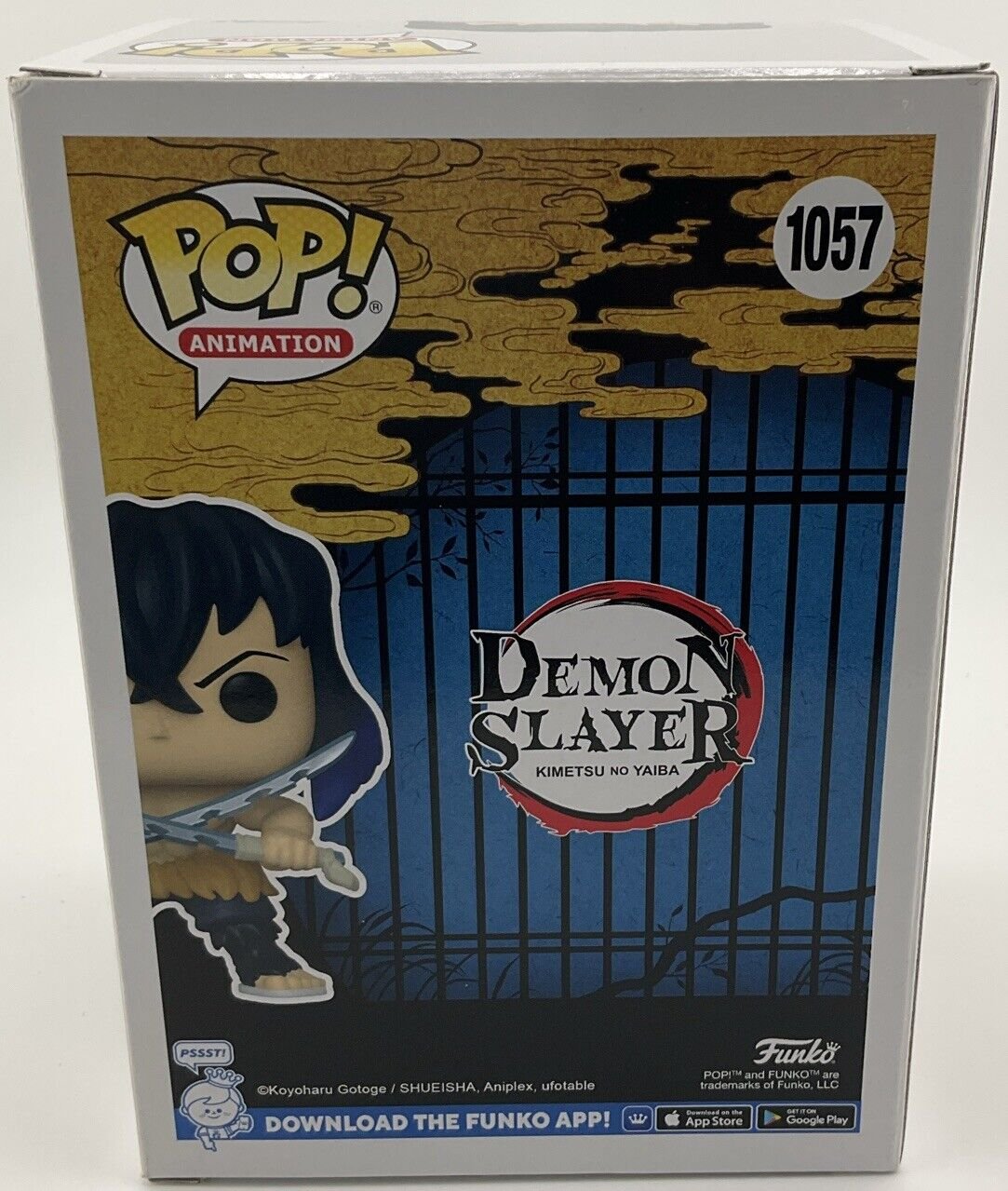 Funko Pop! Demon Slayer Inosuke Hashibira #1057 SIGNED By Bryce Papenbrook