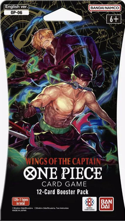 One Piece TCG OP-06 Sleeved Blister Pack English Booster Pack