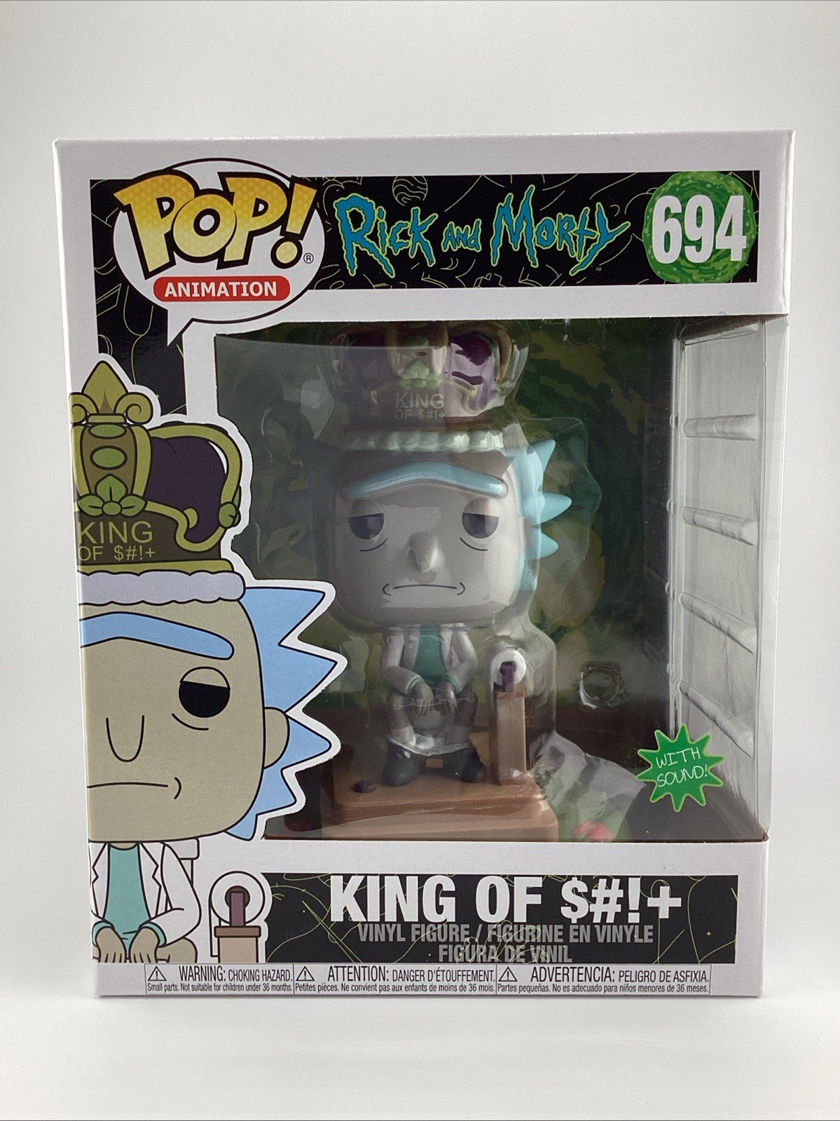 Funko Pop! Deluxe: Rick and Morty - King of S#!+ With Sound #694