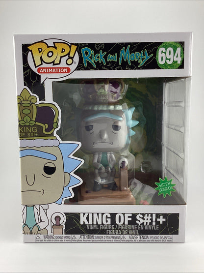 Funko Pop! Deluxe: Rick and Morty - King of S#!+ With Sound #694
