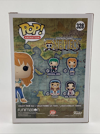Funko Pop! Vinyl: One Piece - Nami Signed Luci Christian & Artwork JSA #328