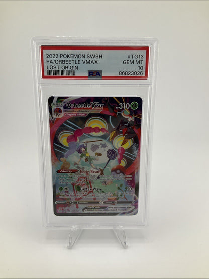 2022 Pokemon PSA 10 GEM MINT Orbeetle Vmax Lost Origin Trainer Gallery TG13/TG30