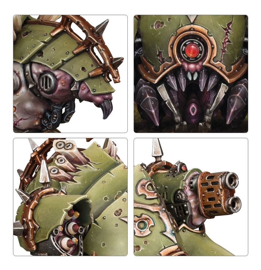 Warhammer 40,000 Death Guard Myphitic Blight-hauler Multipart Plastic Kit – Daemon Engine Vehicle Miniature for Tabletop Wargaming & Collectors Model Kit (PRE-ORDER)