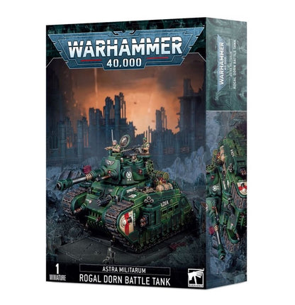 Warhammer 40,000 Rogal Dorn Battle Tank – Astra Militarum Heavy Assault Tank Miniature with Custom Weapon Loadouts & Transfer Sheet