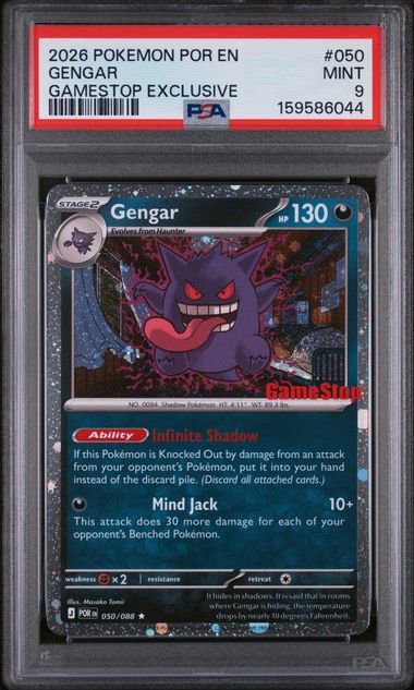 Pokemon Gengar Gamestop PSA 9 6044