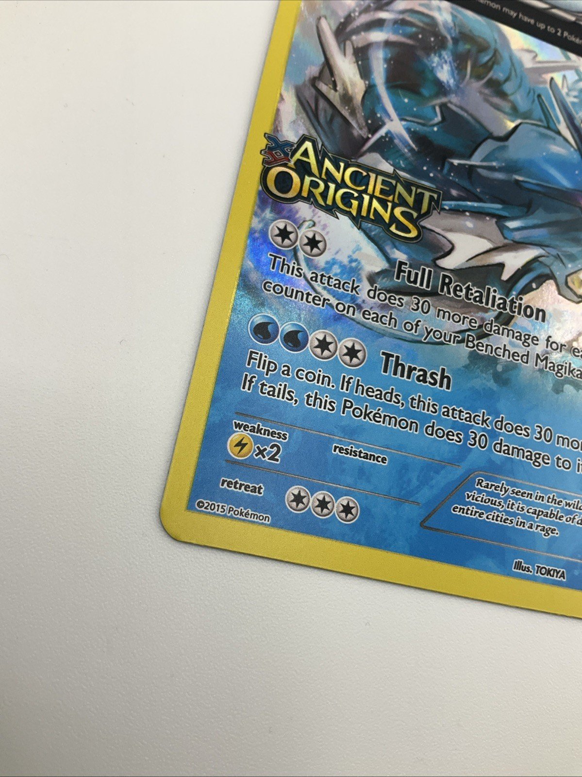 2015 Pokemon Gyarados XY Ancient Origins Prerelease XY60 Black Star Promo NM
