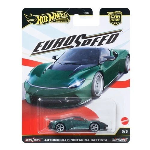 Hot Wheels Premium Car Culture Euro Speed Automobili Pininfarina Battista 5/5 - Collectible Toy Car Vehicle