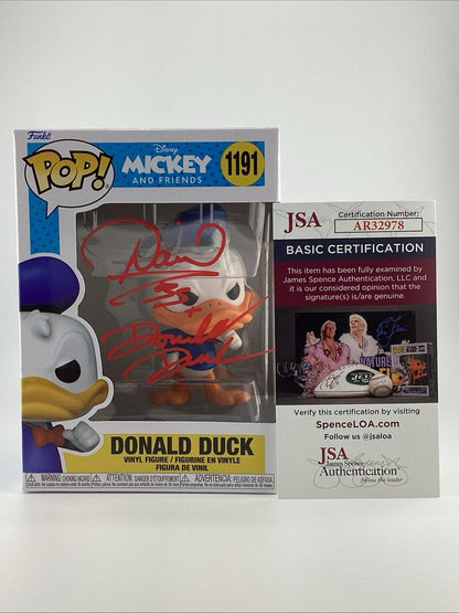 Funko Pop! Vinyl: Disney - Donald Duck Signed Daniel Ross JSA #1191