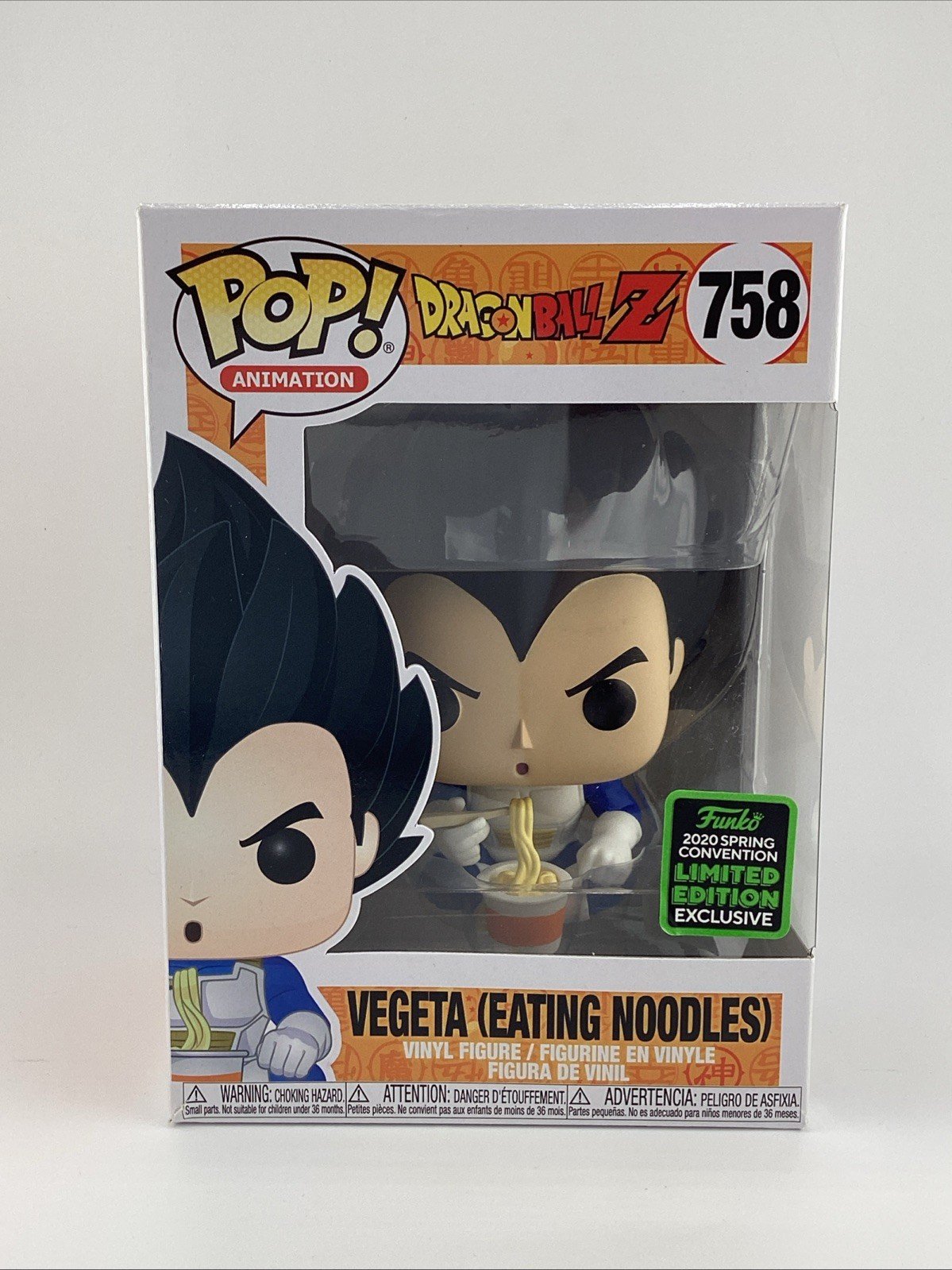 Funko Pop! Vinyl: Dragon Ball - Vegeta (Eating Noodles) - Spring Con #758