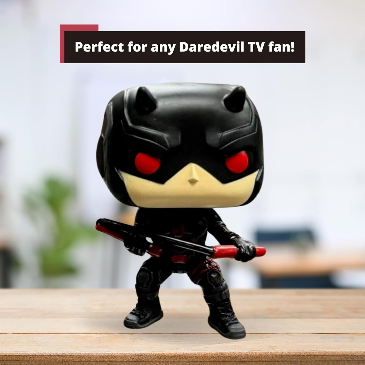 Daredevil (Shadowland) Funko Pop! Marvel - Entertainment Earth Exclusive Bobblehead Figure #1323 with Display Box Protector Case