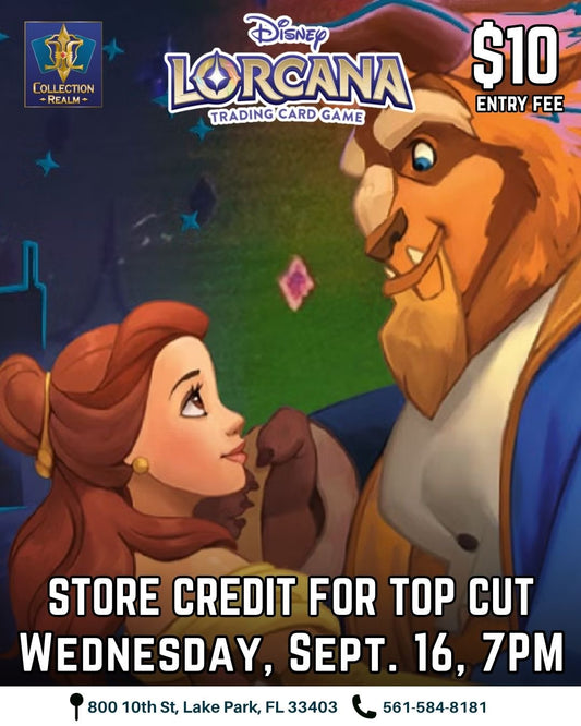 Disney Lorcana TCG Tournament — Wednesday 7:00 PM, September 16