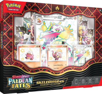Pokémon TCG Scarlet & Violet Paldean Fates Skeledirge ex Premium Collection Trading Card Set