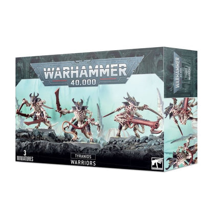 Warhammer 40,000 Tyranids Warriors Miniatures Kit – Build 3 Tyranid Warriors or Tyranid Prime – Customizable Bio-Weapons & Poses – Plastic Tabletop Model Set