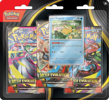 Pokémon TCG Mega Evolution 3 Pack Blister [Psyduck] ME01