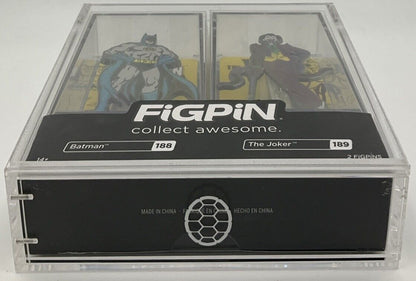 2019 SDCC Exclusive FiGPiN Batman 188 & The Joker 189 (Glitter) LE 750