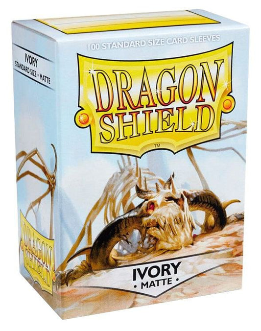 Dragon Shield durable matte card protector sleeves Ivory color