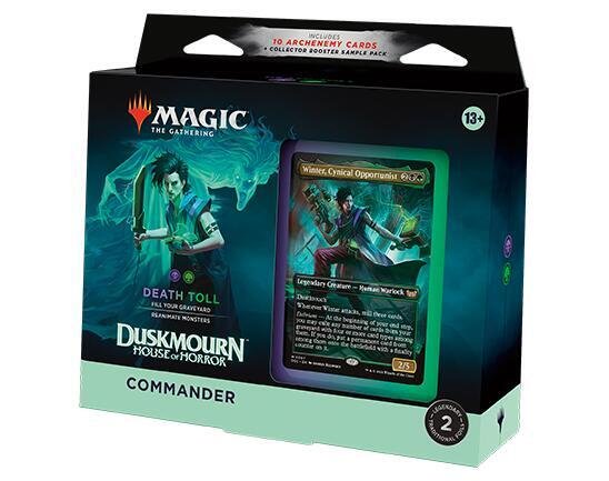 MTG Duskmourn House of Horror Commander Deck Death Toll Magic The Gathering 100 Card Deck