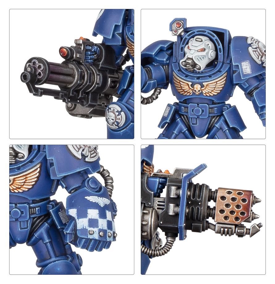 Warhammer 40,000 Space Marines Terminator Squad – 5 Elite Tactical Dreadnought Miniatures Plastic Kit | Citadel Games Workshop Tabletop Wargame Figures (PRE-ORDER)