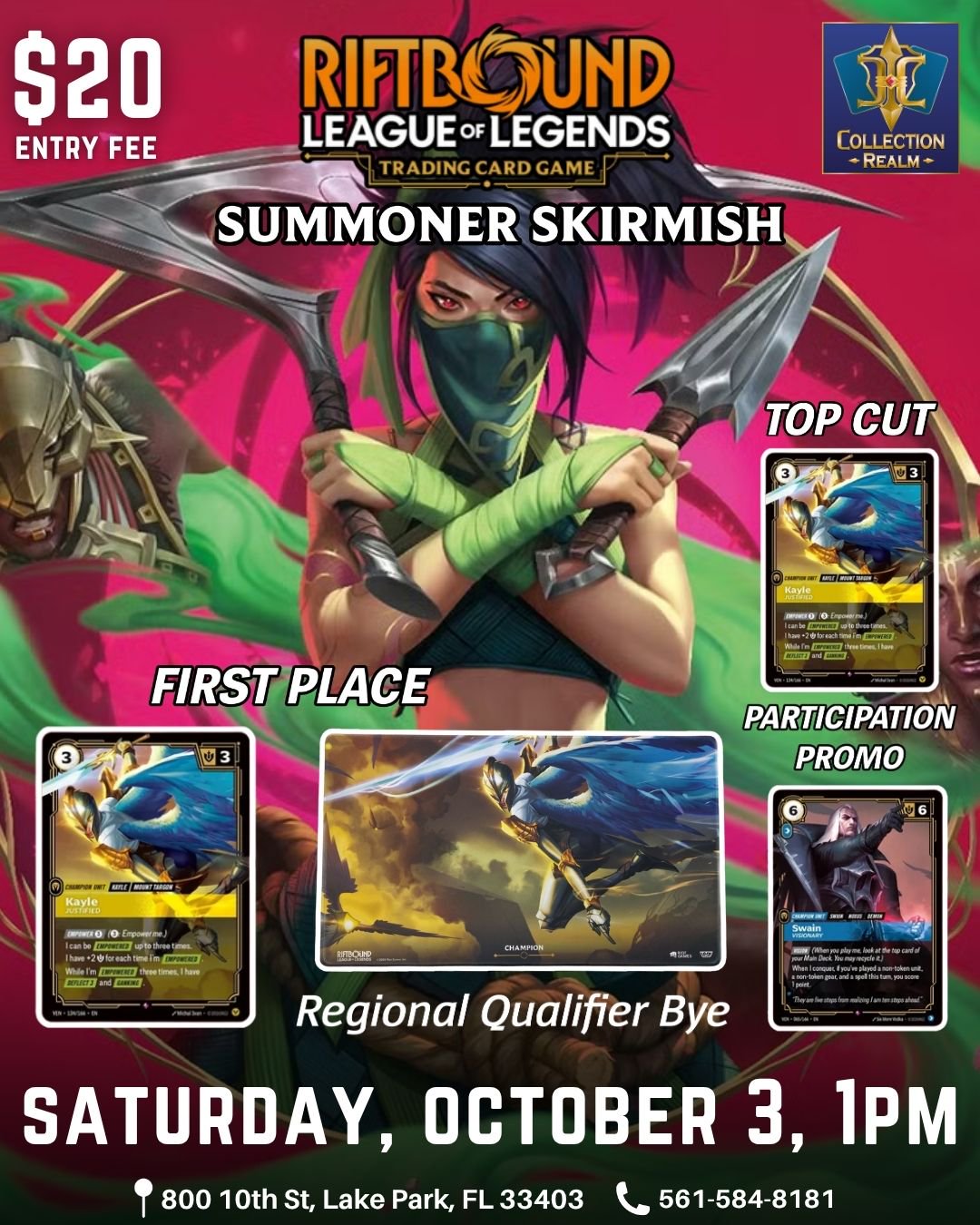 Riftbound: League of Legends TCG Summoner Skirmish – October 3, 2026 (Saturday 1:00 PM)