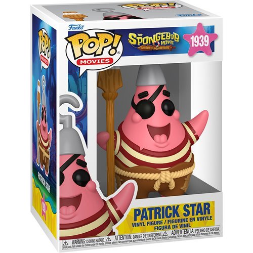 Patrick Star #1939 Funko Pop! Movies The SpongeBob Movie: Search for SquarePants - Approx. 5 1/2" Collectible Vinyl Figure - Estimated Arrival: Oct. 2025 (PRE-SALE)