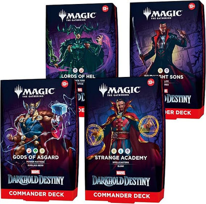 Magic The Gathering Marvel Darkhold Destiny Commander Deck Sealed Case (Set of 4 Decks) (Pre-Order April 2027)