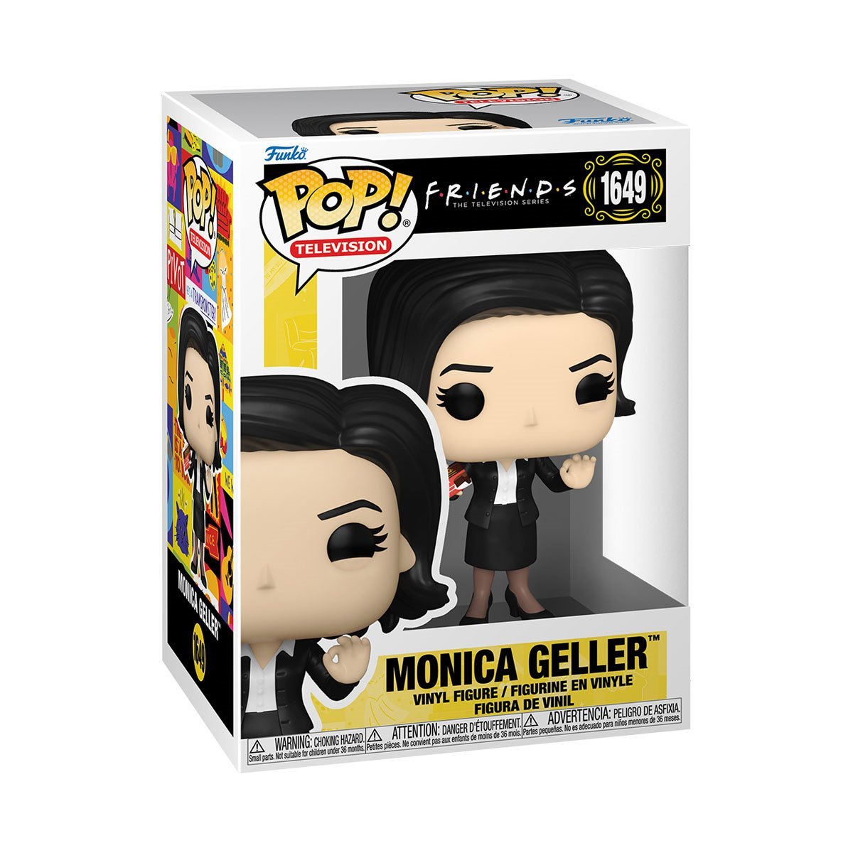 Friends Wave 6 Funko Pop! Case of 6 - Ross Geller Armadillo 1648, Rachel Green with Cat 1650, Phoebe Buffay 1647, Monica Geller Mockolate 1649, Joey Tribbiani Superman 1645, and Chandler Bing Flashback 1646 - Approx. 3 3/4" Vinyl Figure