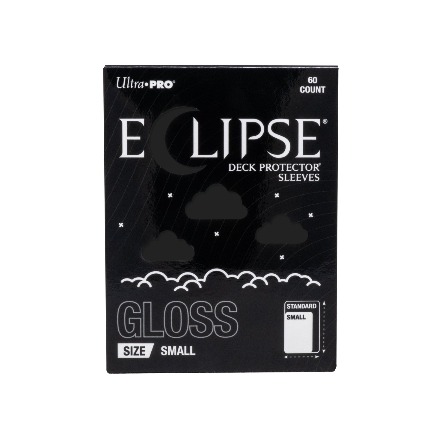 Ultra PRO Eclipse Gloss Small Deck Protector Sleeves Jet Black 60CT – Opaque Trading Card Sleeves for TCG, Collectible Card Games & Card Deck Protection (PRE-ORDER AUGUST)