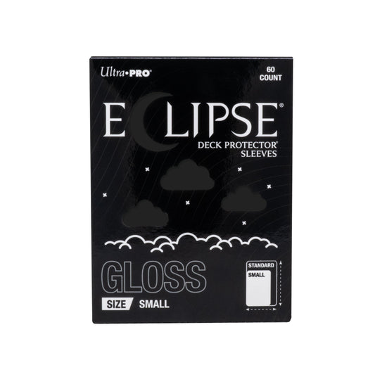 Ultra PRO Eclipse Gloss Small Deck Protector Sleeves Jet Black 60CT – Opaque Trading Card Sleeves for TCG, Collectible Card Games & Card Deck Protection (PRE-ORDER AUGUST)