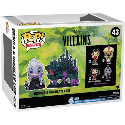 Ursula and Ursula's Lair Funko Pop! Town Disney Villains - Approx. 4 3/4" Collectible Vinyl Figure #43 with Window Display Box