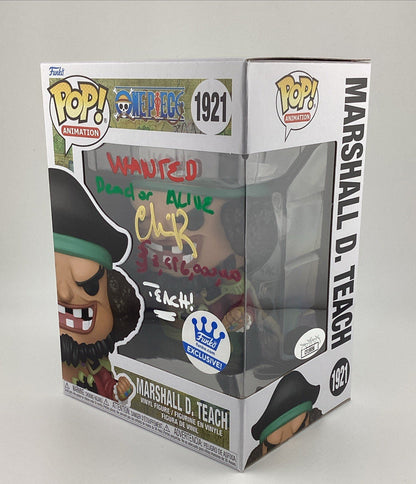 Funko Pop! One Piece - Marshall D. Teach - Funko Excl Signed Chris R #1921