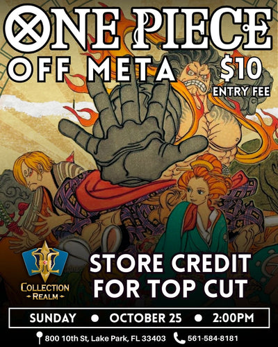 One Piece TCG Off Meta Event – October 25 2026 (Sunday 2PM)