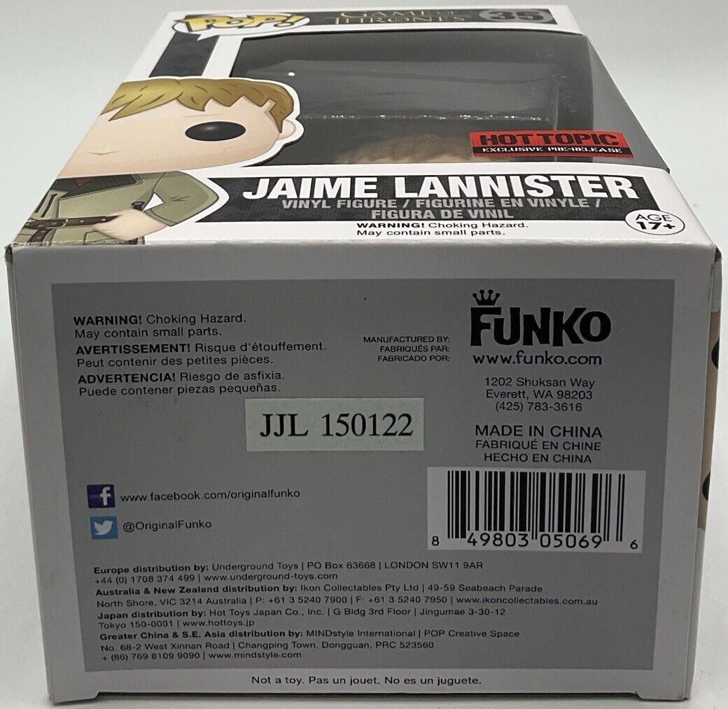 Funko Pop! Vinyl: Game of Thrones - Jaime Lannister #35 - Hot Topic