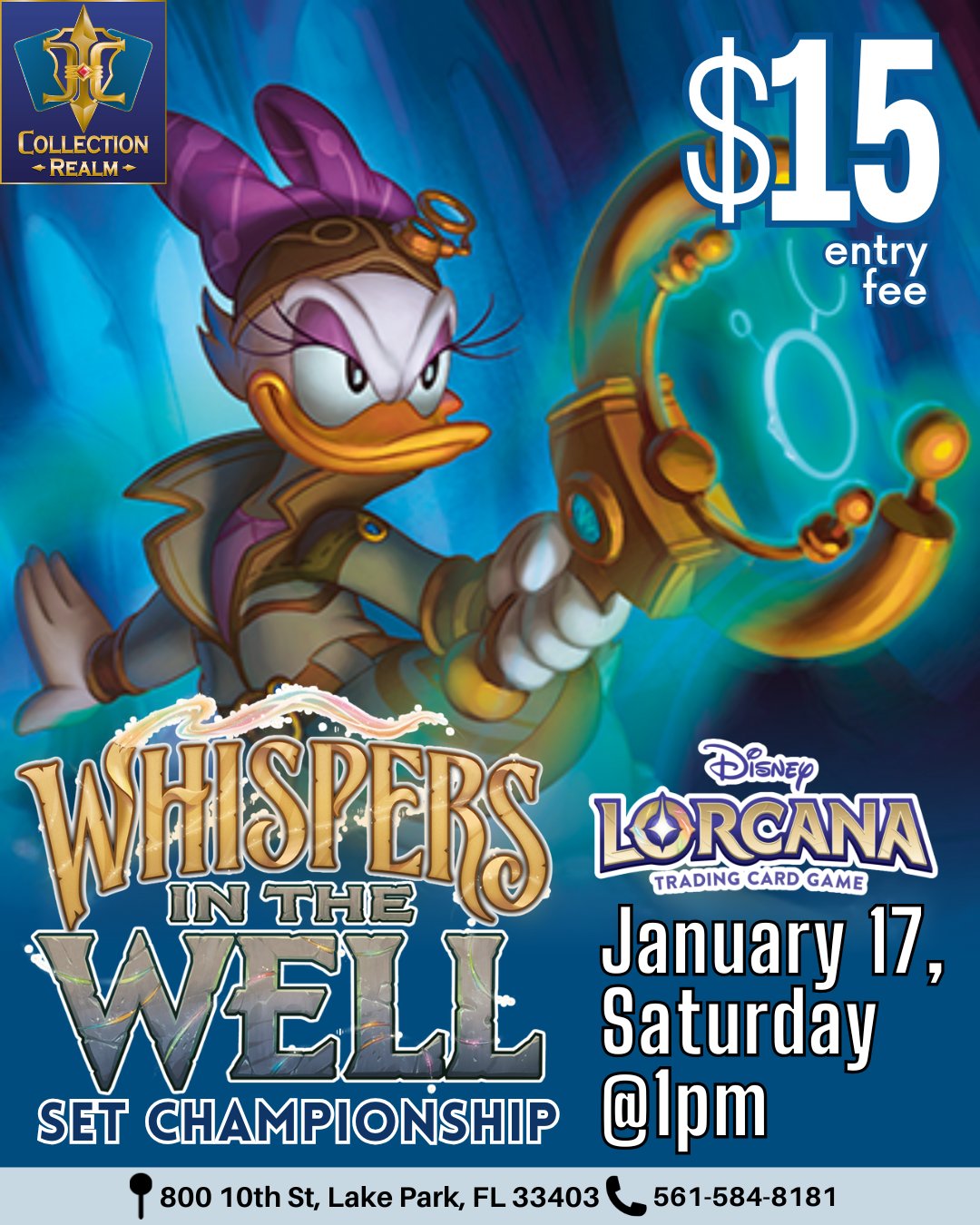 Disney Lorcana TCG – Whispers In The Well Set Championship – Saturday, January 17, 1:00 PM