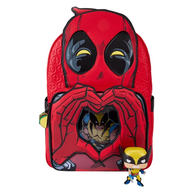 Funko Pop! Marvel: NYCC 2024 Exclusive Metallic Wolverine and Deadpool Bag Set - Approx. 3.8" Limited Edition Bobblehead Figure #1371 with Window Display Box