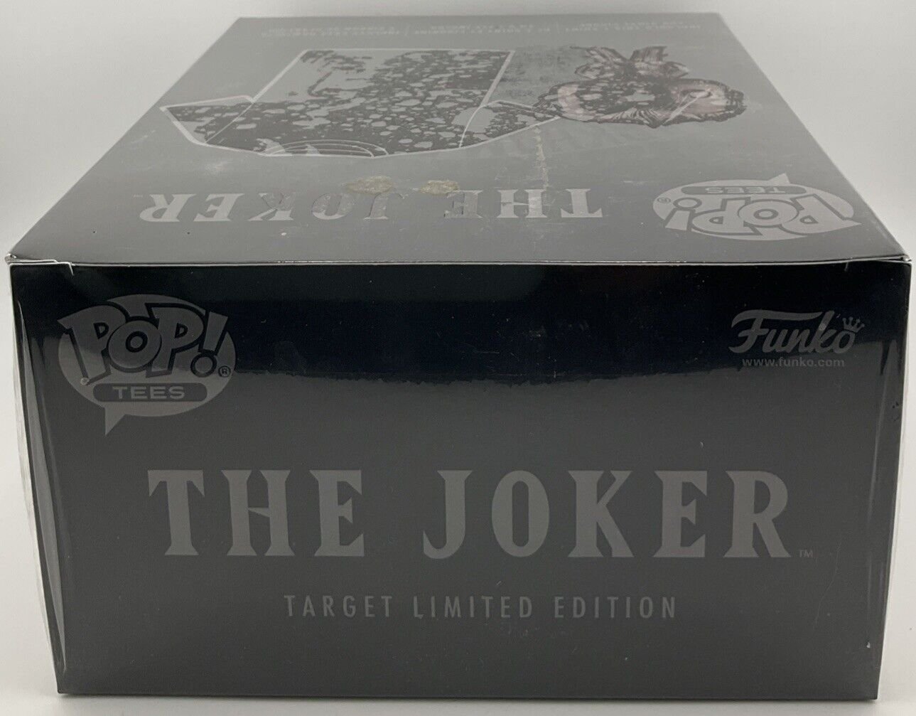 Funko POP! Tees Arkham Asylum The Joker [Black Chrome] Size M 2019 NYCC Sealed