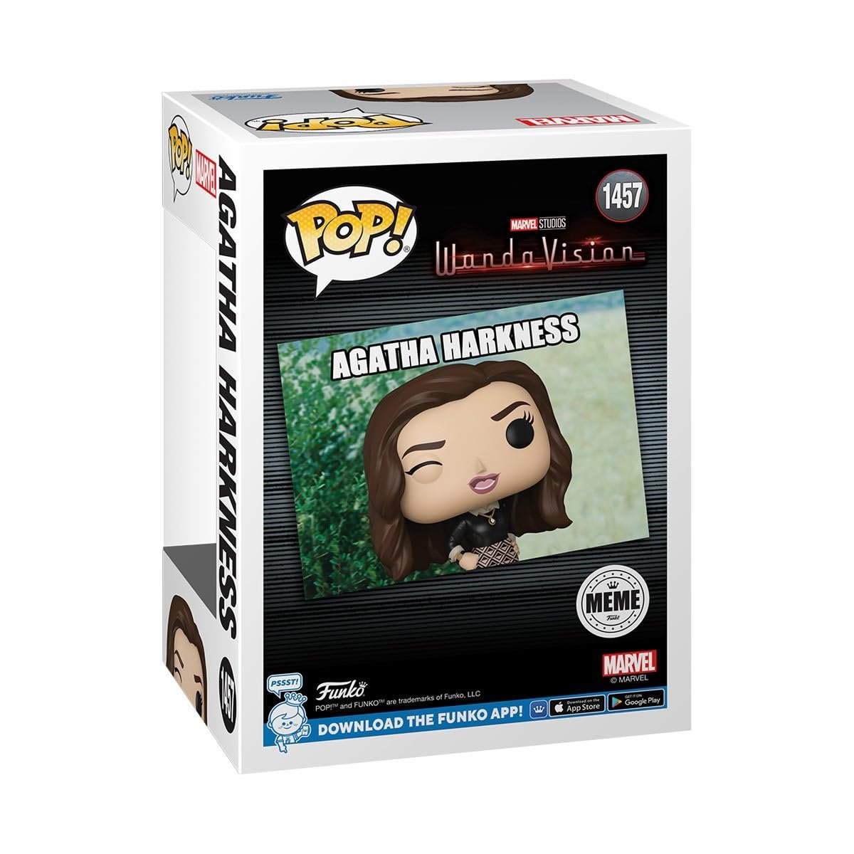 Agatha Harkness Winking Funko Pop! Wanda Vision - Approx. 4" Collectible Meme Vinyl Figure #1457 with Window Display Box