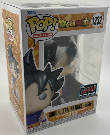 Funko Pop! Vinyl: Dragon Ball - Goku (Ultra Instinct -Sign-) #1232 - NYCC LE