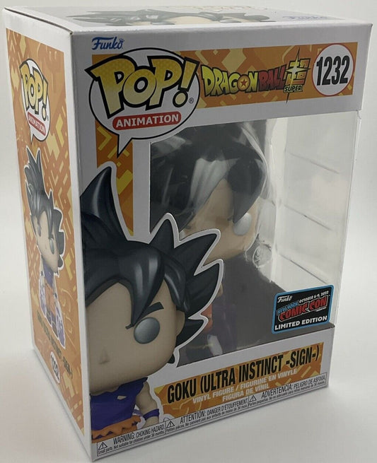Funko Pop! Vinyl: Dragon Ball - Goku (Ultra Instinct -Sign-) #1232 - NYCC LE