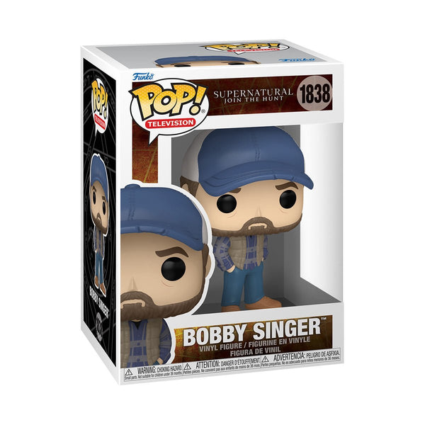 Bobby Singer #1838 Funko Pop! Television Supernatural Join The Hunt - Approx. 4" Collectible Vinyl Figure Bundled with Display Box Protector Case - Estimated Arrival: Jan. 2026 (PRE-SALE)