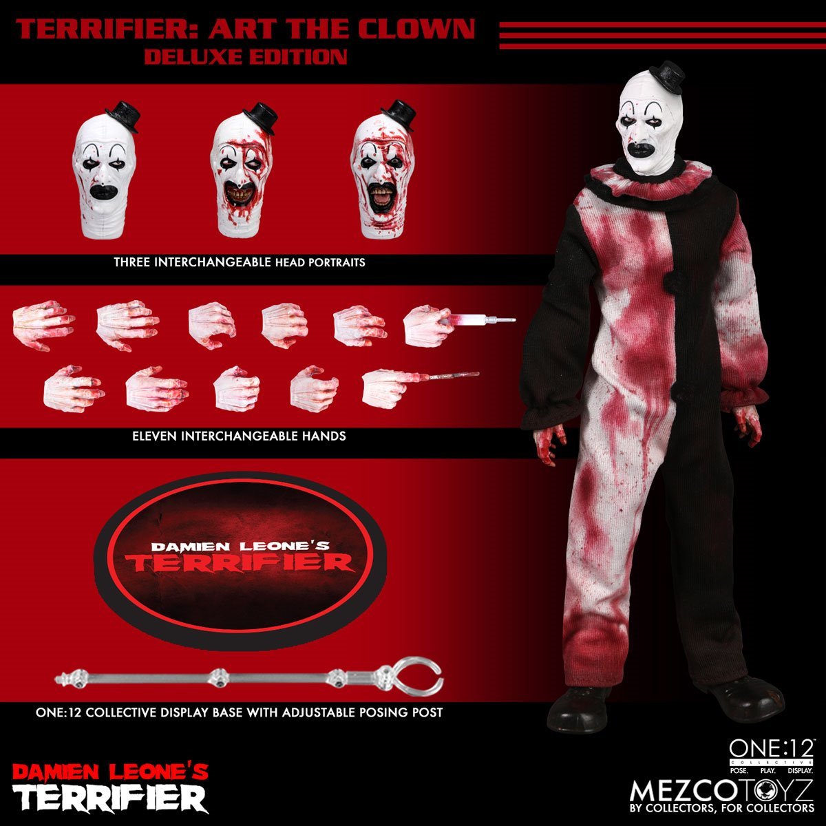 Mezco Damien Leone's Terrifier: Art the Clown Deluxe One:12 Collective Action Figure
