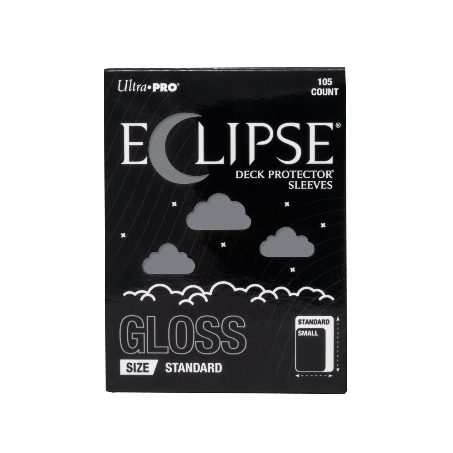 Ultra Pro Eclipse Gloss Smoke Grey Standard Deck Protector Sleeves 105CT – Opaque, Split-Resistant Card Sleeves for Trading Cards, TCG, Card Games & Collectible Card Deck Protection (PRE-ORDER AUGUST)